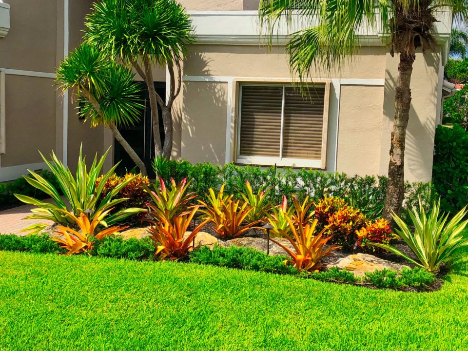 Green landscaping in Downey