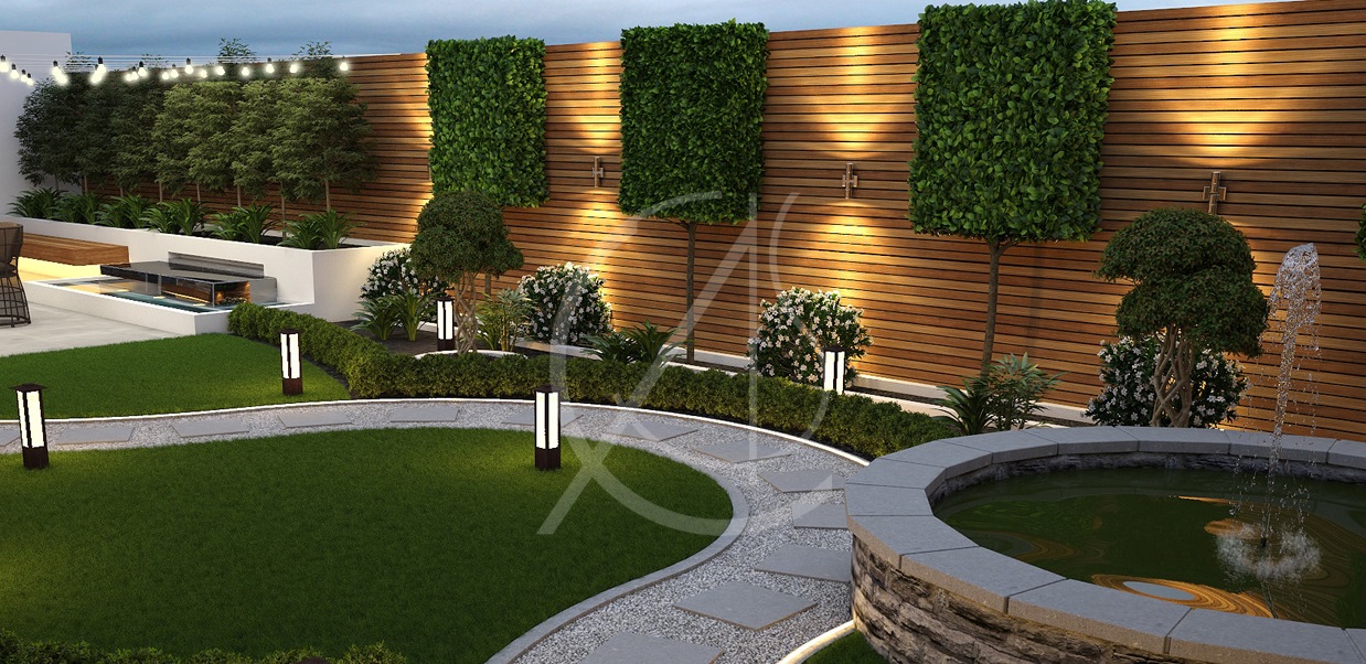 Sustainable landscaping design in Montebello - Green Field Forever Inc